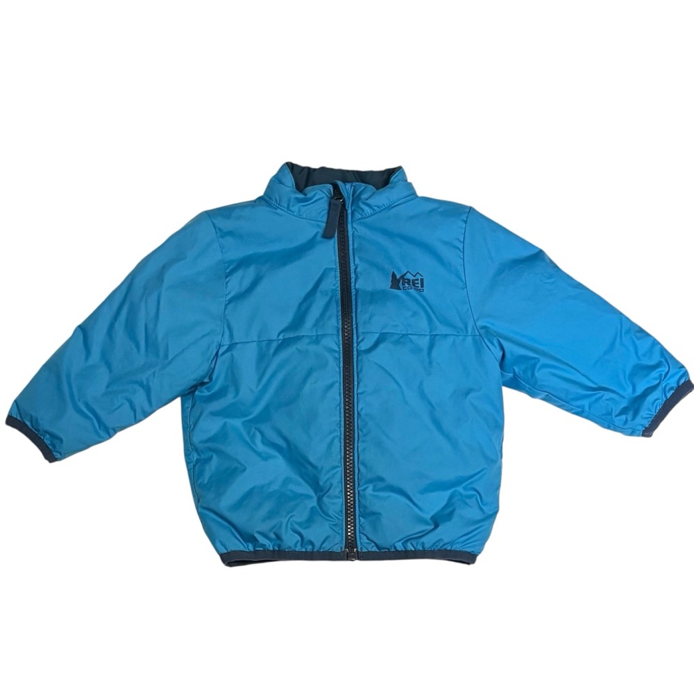 REI Co-op Down Full Zip Insulated Blue Navy Puffer Jacket Toddler 18 Months